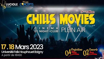 « Chill Movies  » : Du 17 au 18 mars, faites votre cinéma en plein air !